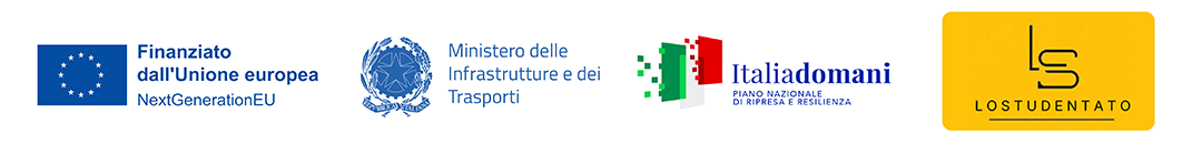 Progetto finanziato dall'Unione europea – NextGenerationEU · Ministero dell'Università e della Ricerca · Italia Domani (PNRR) · Lostudentato
